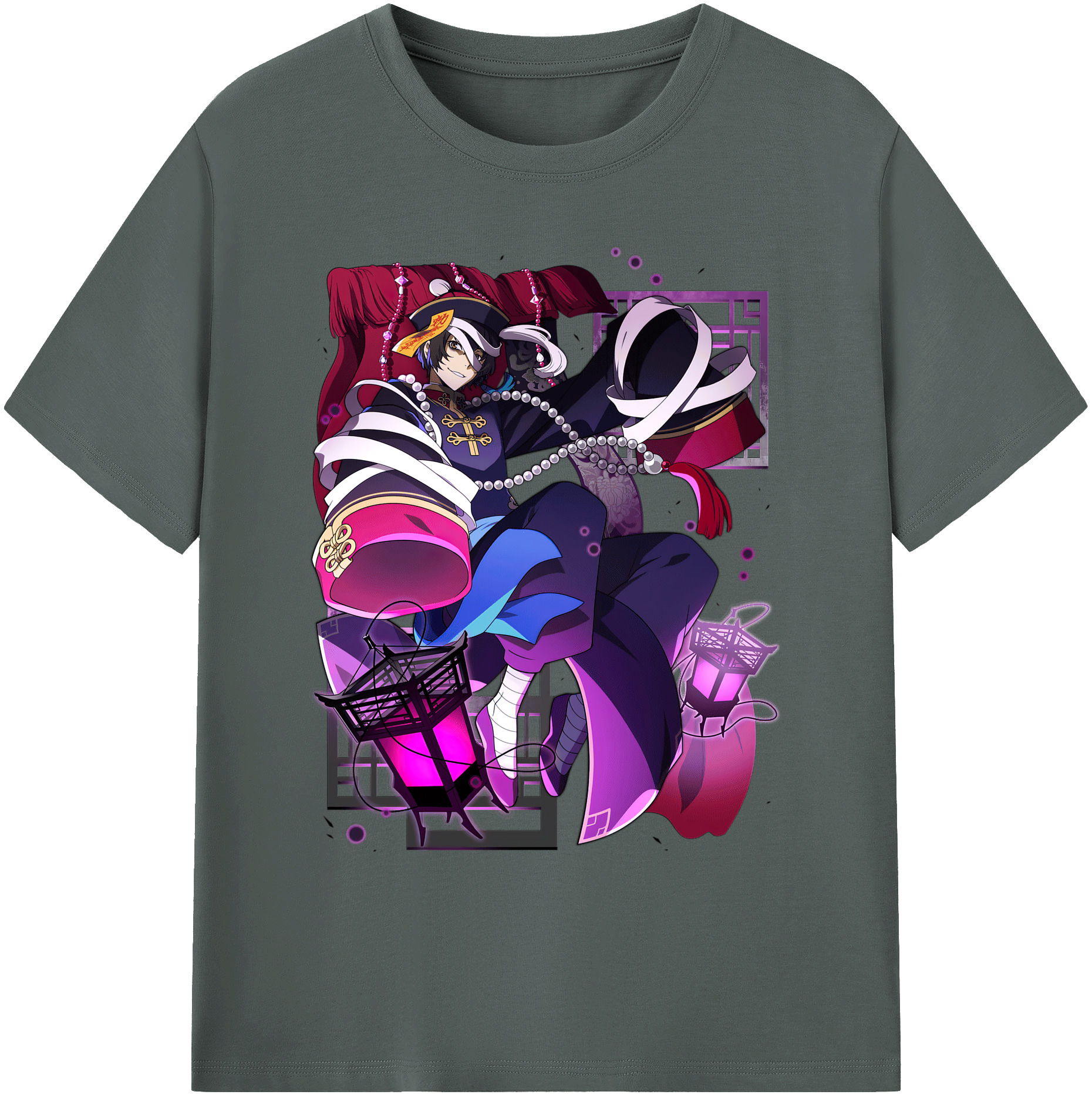 （画像用） 文豪ストレイドッグス Bungo Stray Dogs 綿100％ メンズ半袖Tシャツ｜肌触りやわらか＆通気性